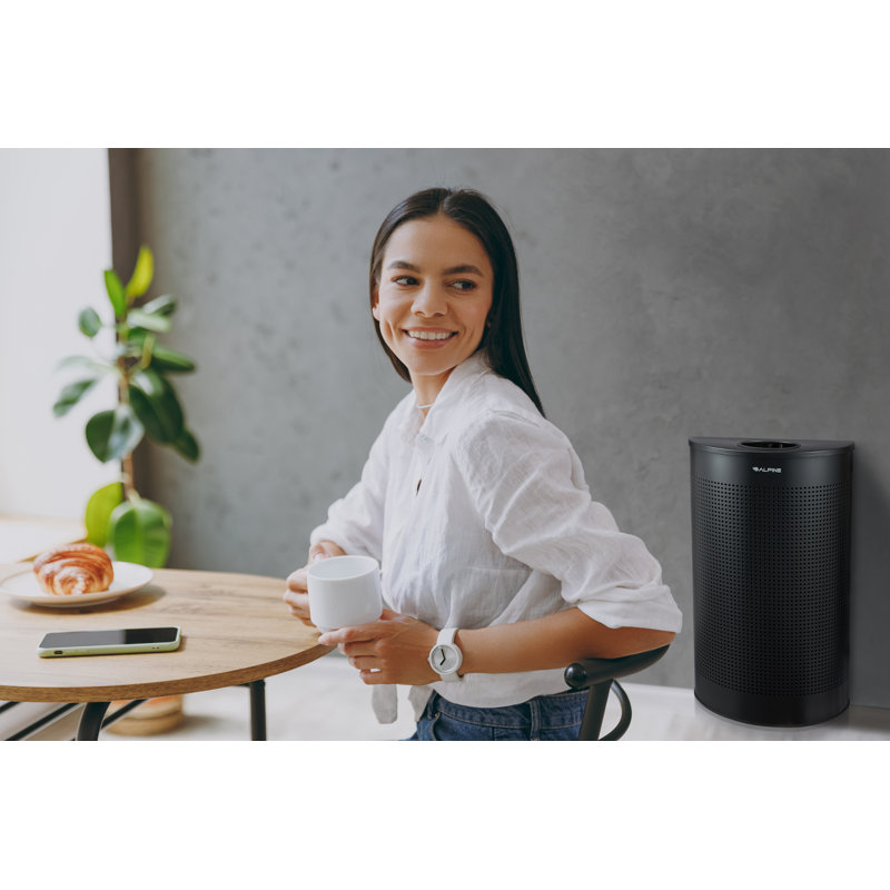 Poubelle demi-ronde 12 gallons en acier inoxydable perforé, Noir