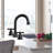 2-handle Bathroom Faucet with Drain Assembly