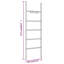 Deltaville 58 cm L Freestanding Towel Rack