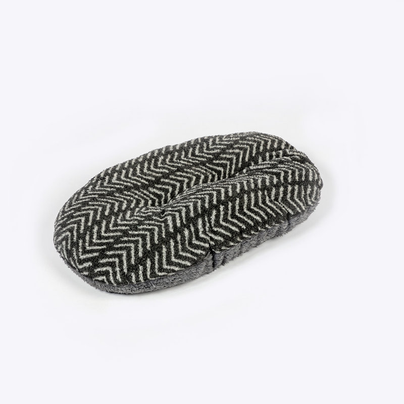 Chevron Fleece Pet Bed, 12cm H x 44cm W x 60cm D