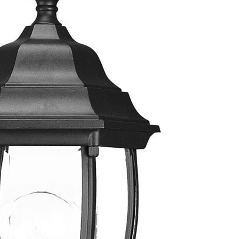 Globe Lantern Wall Light, Matte Black