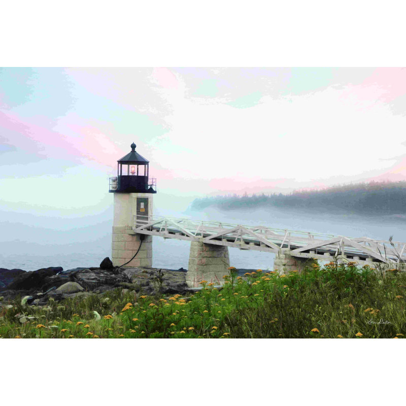 Phare de Marshall Point - Peinture, H 8 po x l 12 po, No, Wrapped Canvas