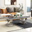Garnette Mirrored Coffee Table Rectangular U-Legs 72x120cm