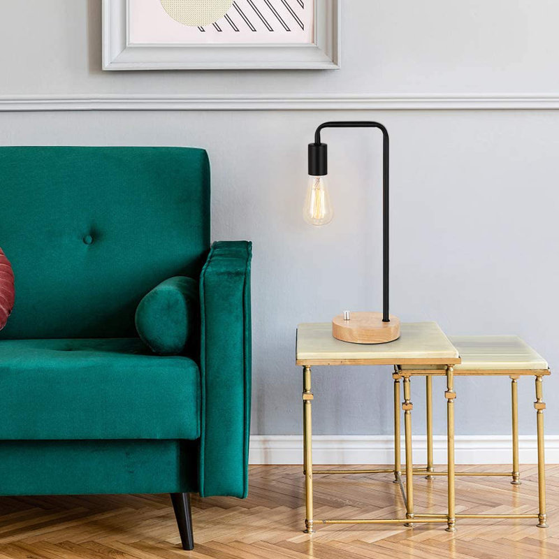 Cenhelm Wood Arched Lamp