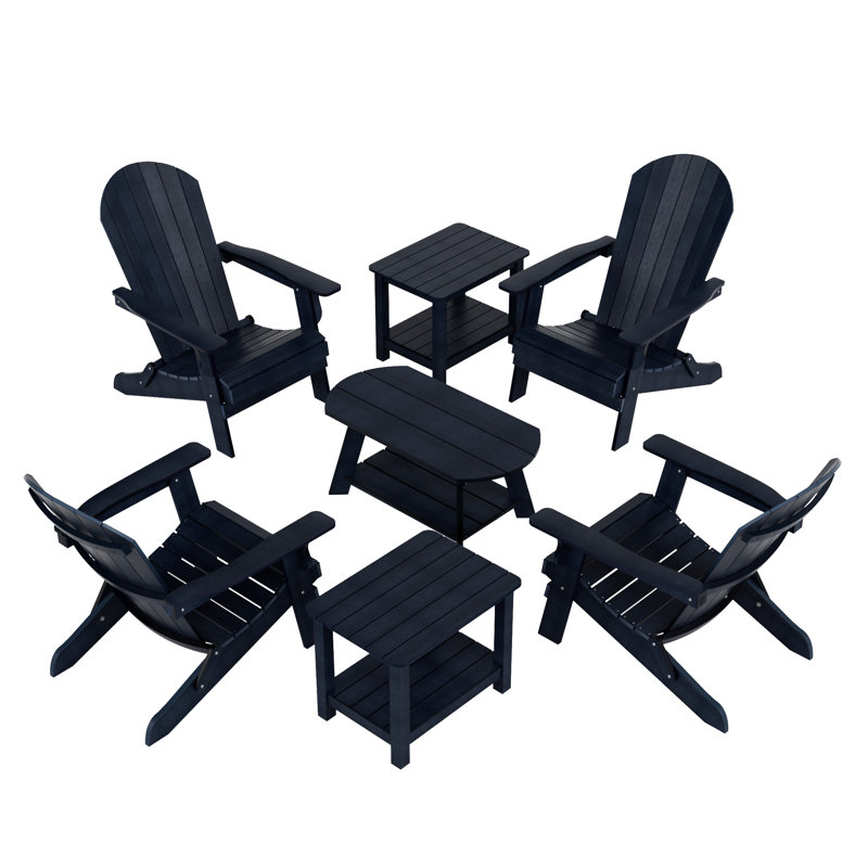 Ensemble de conversation pour 4 personnes Arrlo, Bleu