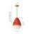 1-Light 9" Dimmable Modern Statement Gradient Glass Pendant Light
