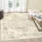 Extra 10x13 Living Room Area Rug Distressed Washable Rug Vintage Floor Carpet Non Slip Backing Foldable Accent Rug for Home Office Light Brown-37389259-37389260