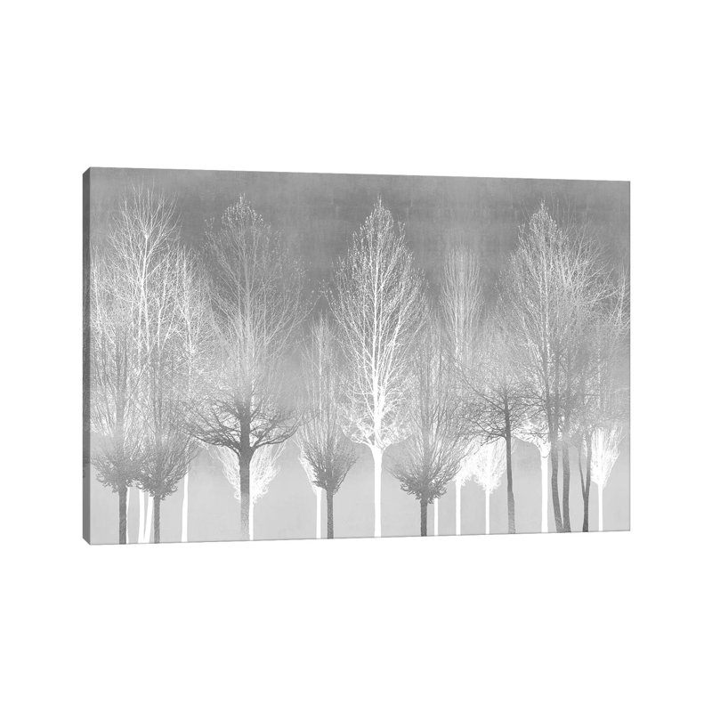Silver Trees by Kate Bennett - Wrapped Canvas Painting, 101.6 cm H x 66.04 cm W x 1.91 cm D