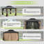 Durable 10x13ft Hardtop Canopies & Gazebos With Steel Frame For Outdoor Relaxation