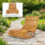 Chaise berçante d'extérieur en forme de S Modern, d'un poids de 264 lb, avec dispositif de basculement, pour patins en bois pour la cour arrière, meubles berçants de couleur 110 à 135