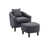 Polyester 100 % gris foncé est en rupture de stock