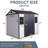 8 X 6 Ft Resin Outdoor Storage Shed Waterproof Shed With Floor & Two Windows & Lockable Door, Tool Shed-124152584