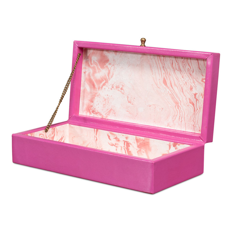 Gatsburg Handmade Decorative Box, Pink