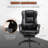 High Back Massage Office Chair With 6-Point Vibration, 5 Modes, Executive Chair, PU Leather Swivel Chair With Reclining Back, And Retractable Footrest, Black-1404152844