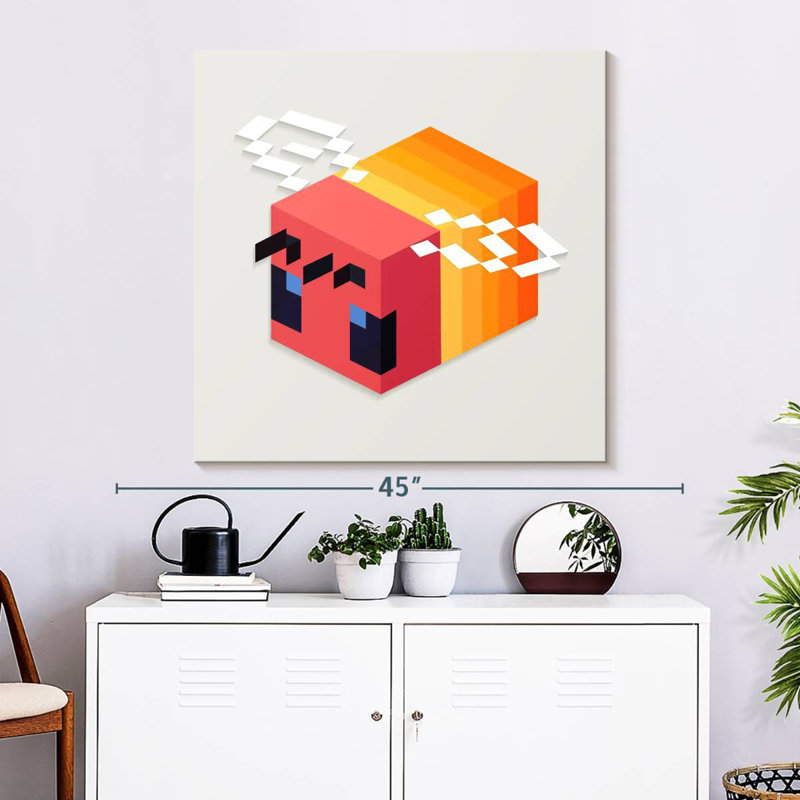 Brampt Minecraft Bee, 10" H x 10" W