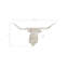 Animals Longhorn Bull Sculpture Wall Décor