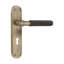 Connaught Knurled Lever on Backplate Lock Matt Antique