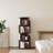 Rotating Bookshelf, 4 Tier Small Walnut Bookcase Corner Shelves Display Storage Tower Space-Saving Revolving For Small Space-751267179