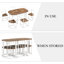 Ensemble de table de salle à manger 7 pièces-1282682566-1282682567