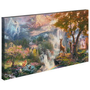 «Disney Bambi's First Year» par Thomas Kinkade Studios - reproduction imprimée