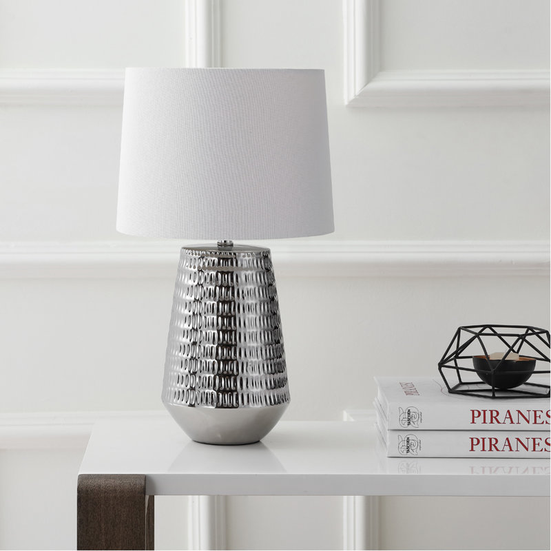 Angeleno Table Lamp, Silver