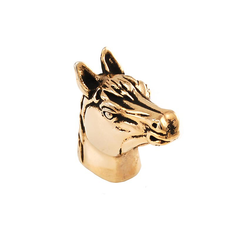 Poignée fantaisie Equestre, Or antique, L 1,25 po x l 0,5 po x P 1,125 po