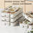 Divided Serving Tray with Lid and Handle 9 Compartment Snack Box Container Portable Storage Organizer Container