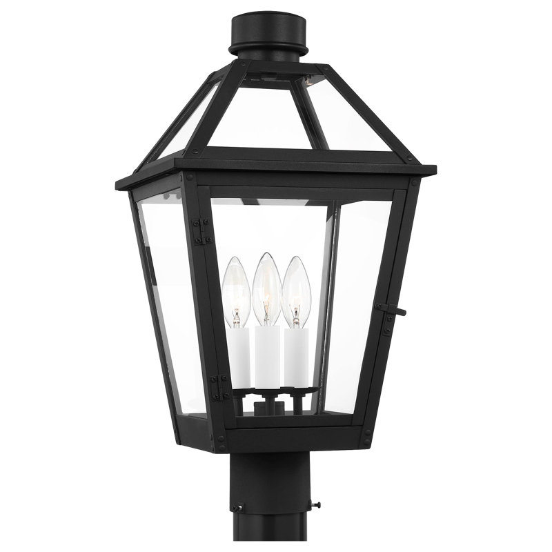 Tête de lanterne à 3 lumières, Noir texturé