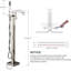 Floor Waterfall Faucet with Diverter-102491317