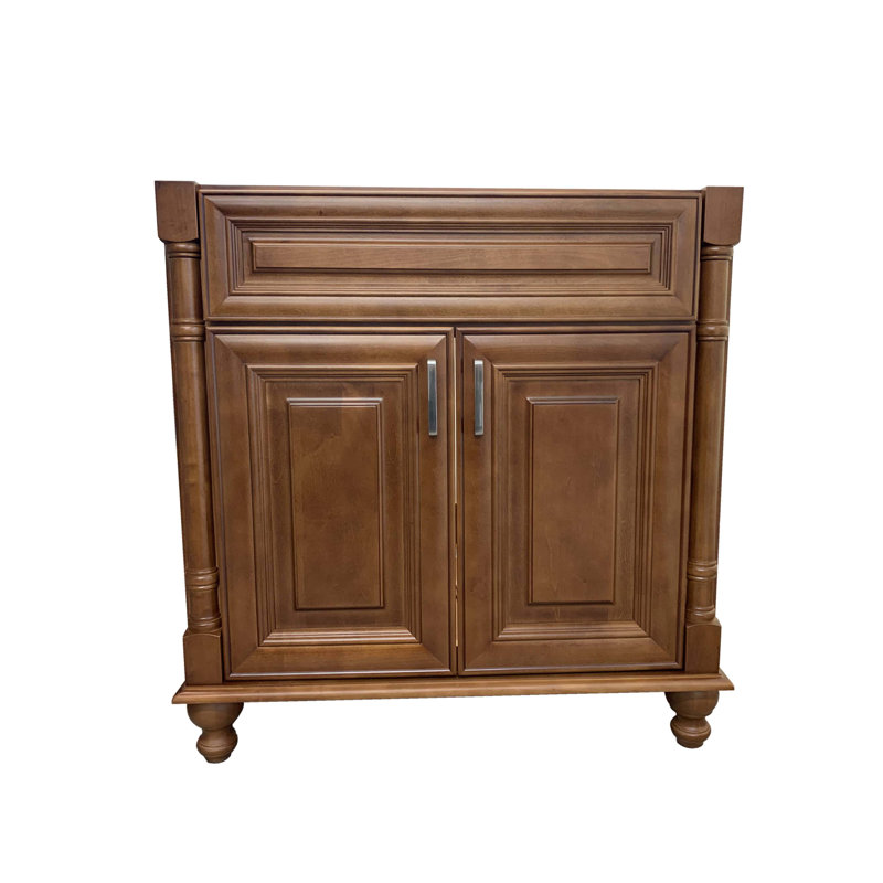 36'' Single Bathroom Vanity Base Only in Maple Walnut