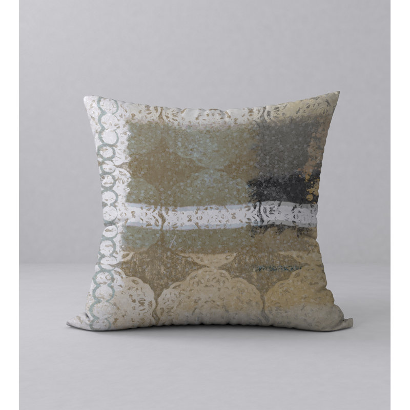 Abstract Reversible Throw Pillow, 24" x 24"