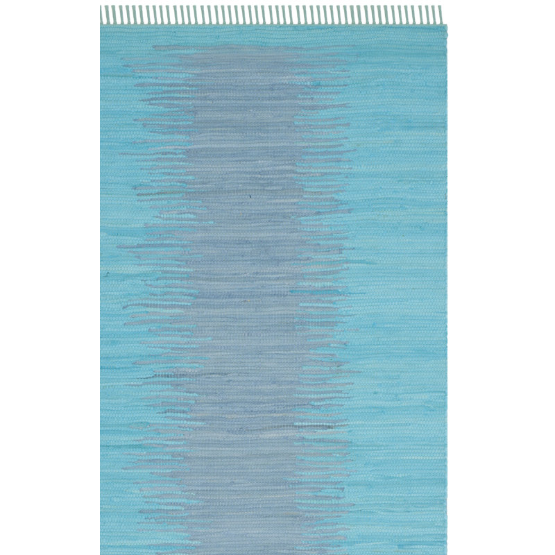 Cayman Hand Woven Cotton Abstract Rug, Rectangle 3' x 5'