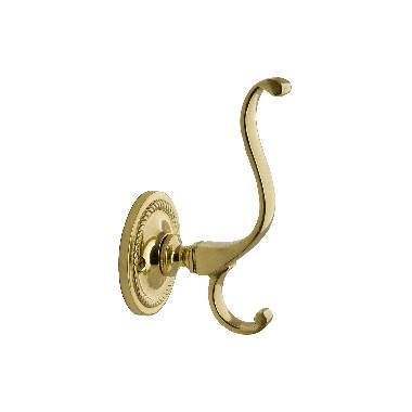 Richelieu T5611130 4.7 Utility Double Wall Hook - Brass