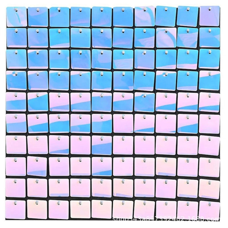 Panneaux muraux à paillettes scintillantes 12 po x 12 po pour la graduation, Irisé, 36