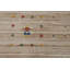 Tapis oriental rayé brun clair Gabbeh 10 x 10