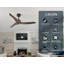 Ventilateur de plafond 52 "sans lumière avec télécommande, 3 pales ABS Farmhouse Ventilateur de plafond réversible à moteur à courant continu 6 vitesses pour salon, chambre à coucher, cuisine-623491186