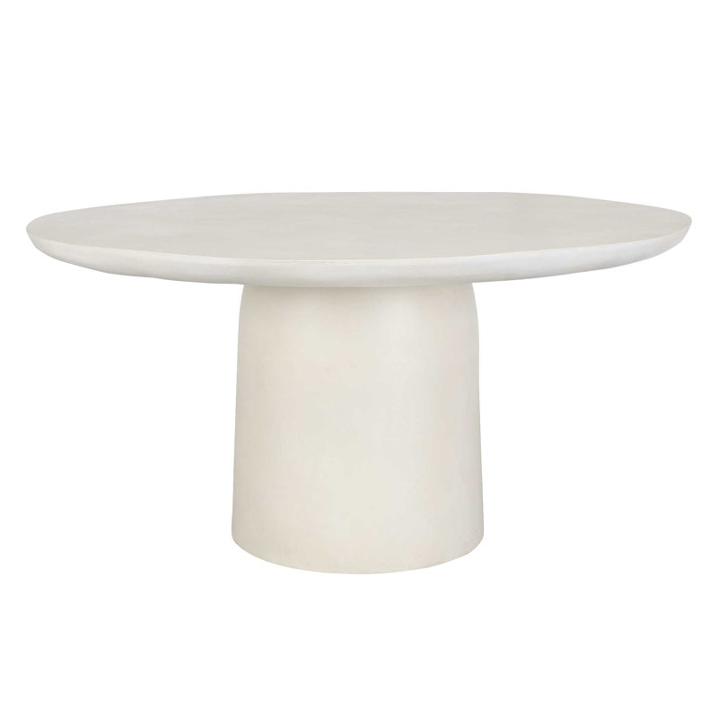  Madrone Warm White Outdoor Dining Table, White