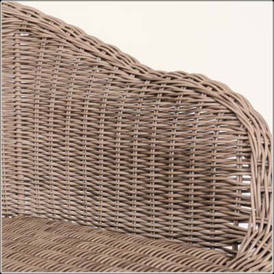 Ladd Outdoor Metal Wicker Barstool,