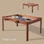 Table de jeu en bois massif avec plateau amovible pour 4 à 6 joueurs