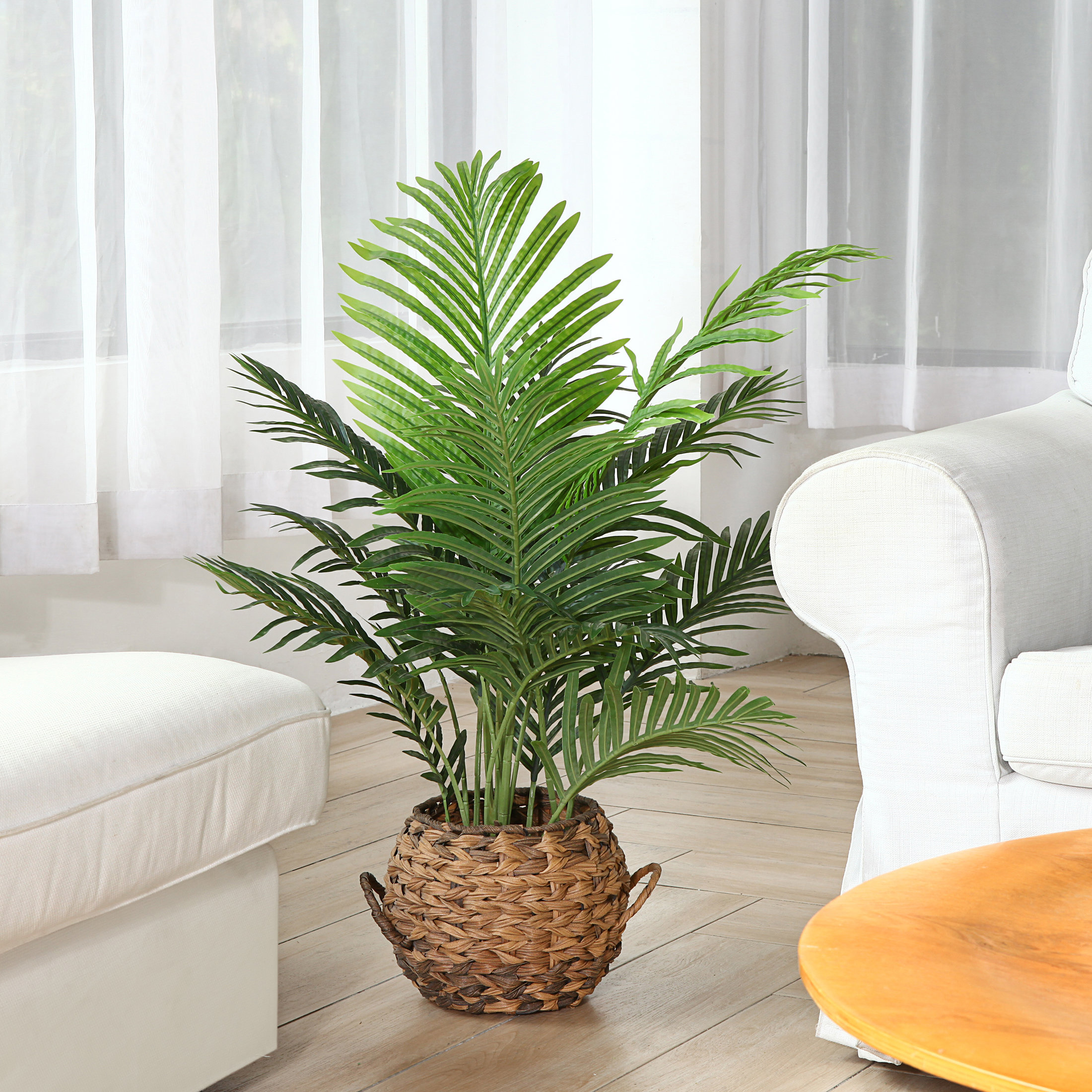 Primrue Adcock Faux Majesty Palm, Artificial Palm Plant for Home and