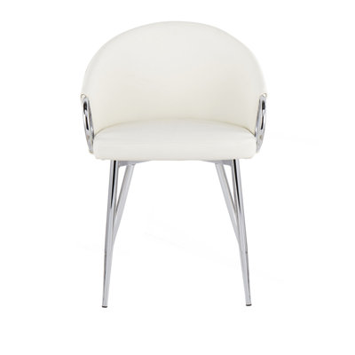 Chair In Metal And Faux Leather
