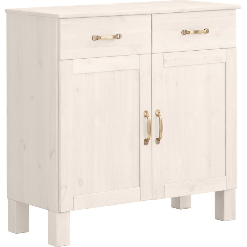 Flintwood 85cm Solid Wood Sideboard, White
