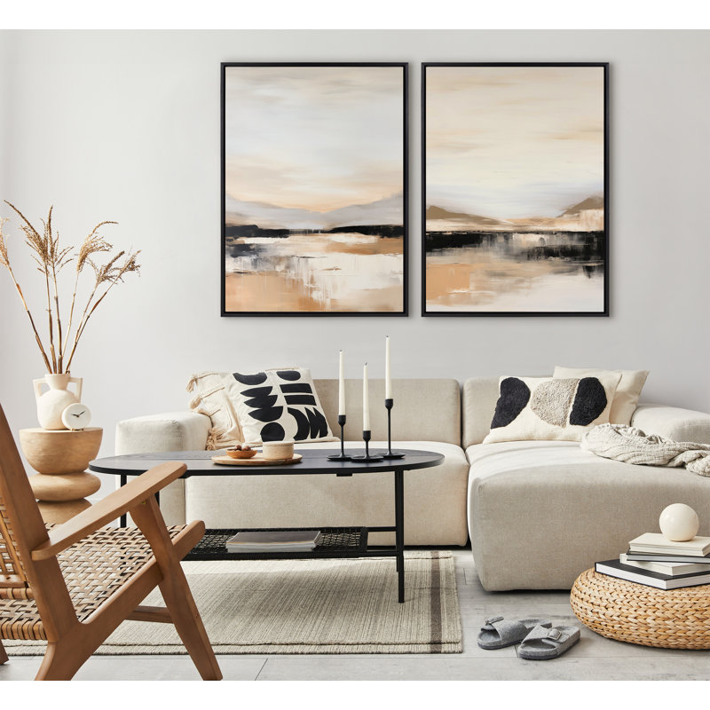 «Peaceful Landscape III» par Amy Lighthall, reproduction d'art sur toile encadrée