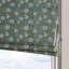 Fabdivine Blue, Handmade 100% Blackout Soft and Cozy Pure Linen Roman Shade with Floral Block Print for Window Corded Blinds, Home Décor French Doors, Window Treatment, Rameshwaram-1751087095