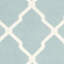Tapis bleu clair / ivoire en laine et coton tissé à la main Dhurrie-10991679