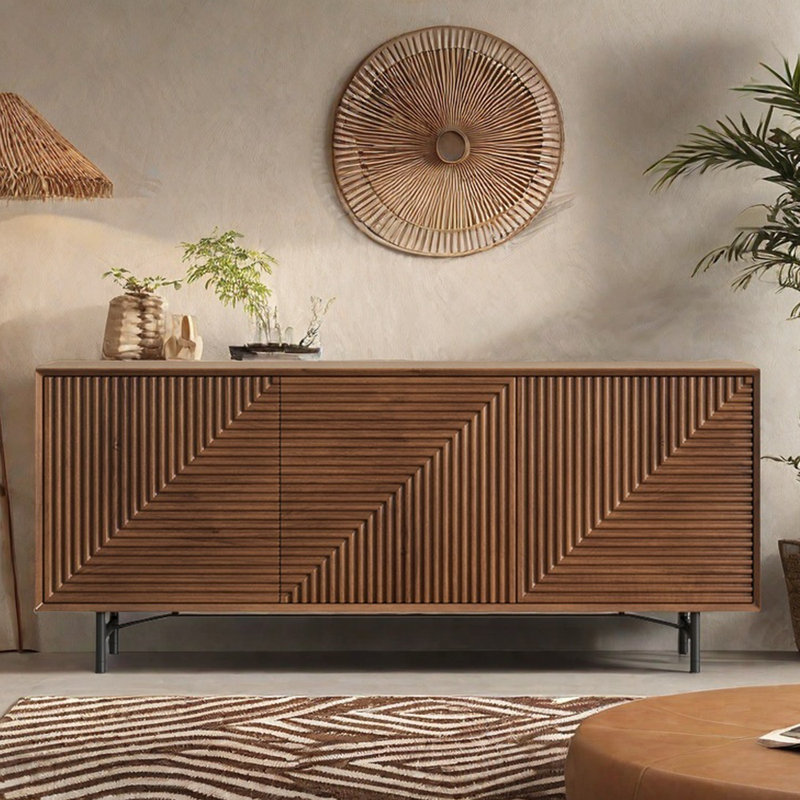 Minimalist 3-Door Entrance Cabinet Sideboard