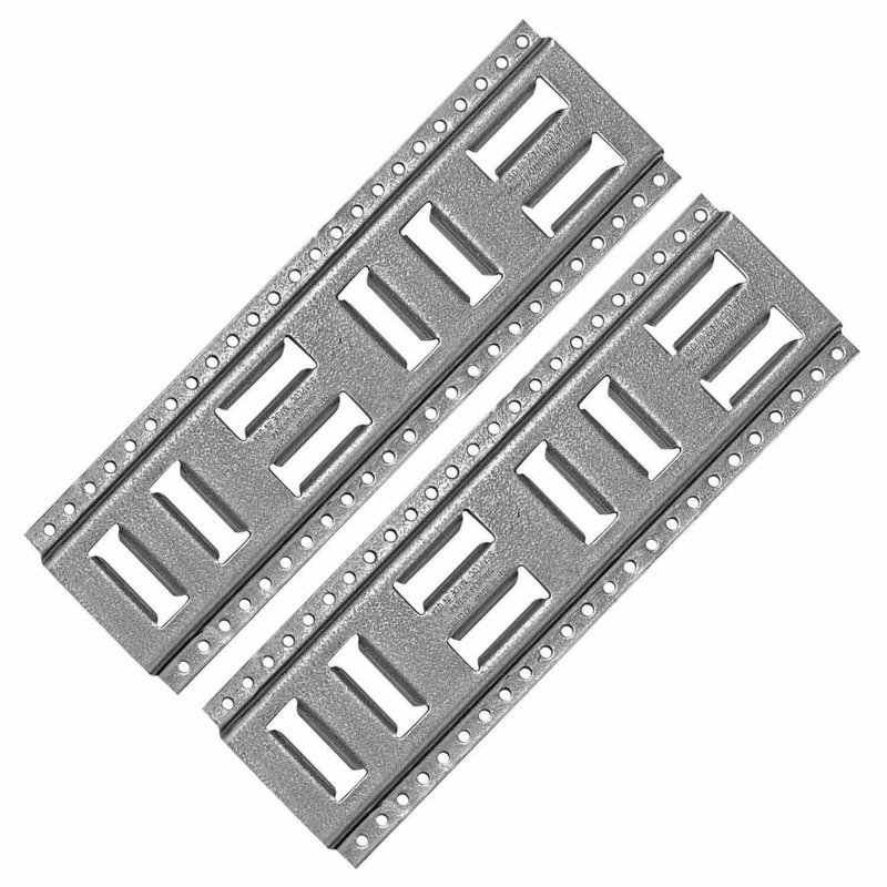 Snap-Loc Fast-Track E-Track 16-Pack 2-Steel, Argent, H 16 po x l 0,5 po x P 2,15 po