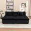 Canapé-lit rembourré avec coussin et coussins moelleux-346023552