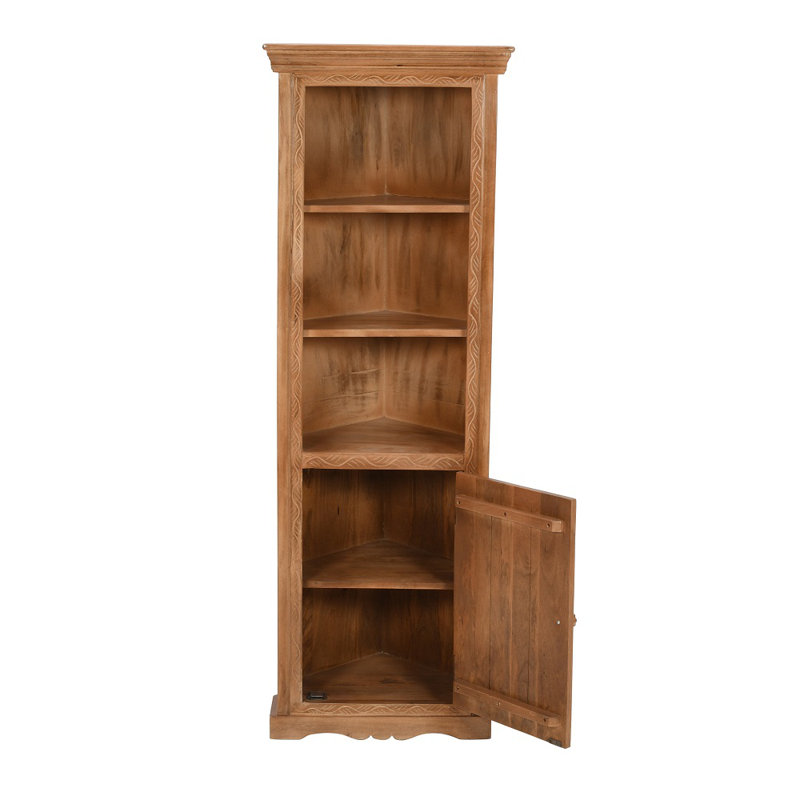 Ruven 175cm H x 60cm W Solid Wood Standard Bookcase