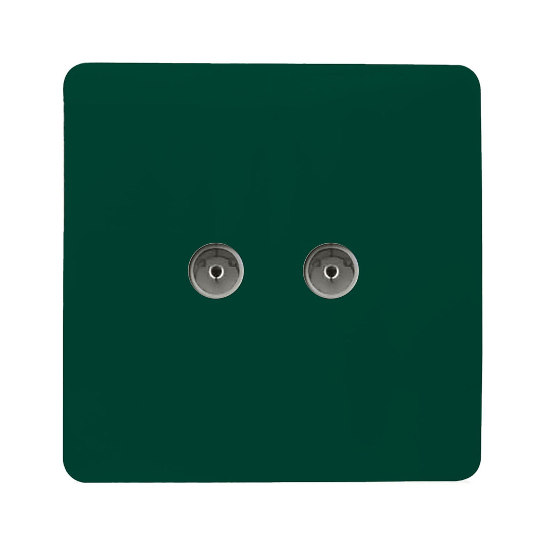 Trendi Switch 2 Gang Female Co-Axial Television Socket